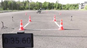 Gymkhana GP 2025 stage1 / Vladimir Tarazanov / Kawasaki z400 / heat2 01:09:01 01 июня 2025 г.