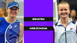 03.11.2024. Ига Швентек - Барбора Крейчикова. WTA Finals. Iga Swiatek - Barbora Krejcikova