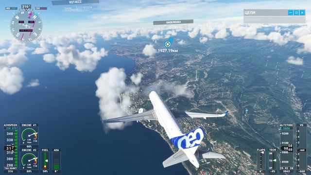 Microsoft Flight Simulator 2020 Первый взлет в аркадном режиме))))(Адл смотреть онлайн