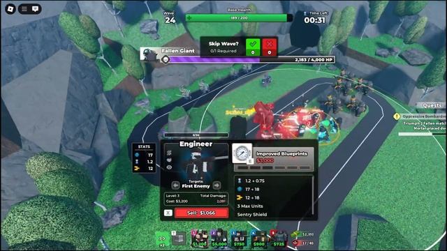 Прохожу fallen в соло на квест в tds/tower defense simulator смотреть онлайн