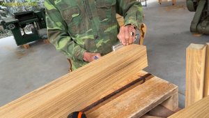 Woodworking Ideas Without Screws// Build A Large Table Out Of Natural Wood