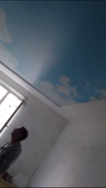 Натяжной потолок в спальной от студий IntStyle смотреть онлайн