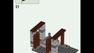 Конструктор LEGO Minecraft Ферма с ветряной мельницей (21262), инструкция по сборке