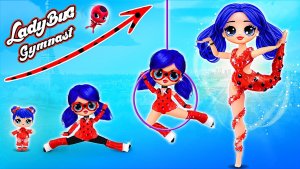 Гимнастка Леди Баг растёт! Поделки для кукол