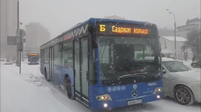 Поездка на автобусе Mercedes-Benz Conecto II по маршруту Б (03.12.2023) Против часовой стрелки