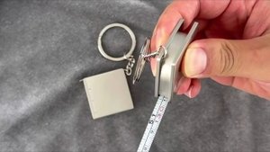 Металлическая рулетка брелок для гравировки