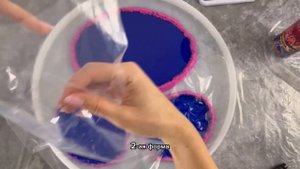 Как сделать эффект мятой ткани эпоксидной смолой. Resin A