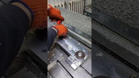 Способ крепления детали для фрезеровки.