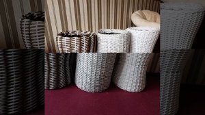 Кашпо из ротанга песочные часы