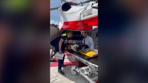 Младенца, пострадавшего при ЧП с поездом, доставили вертолетом в Москву: видео