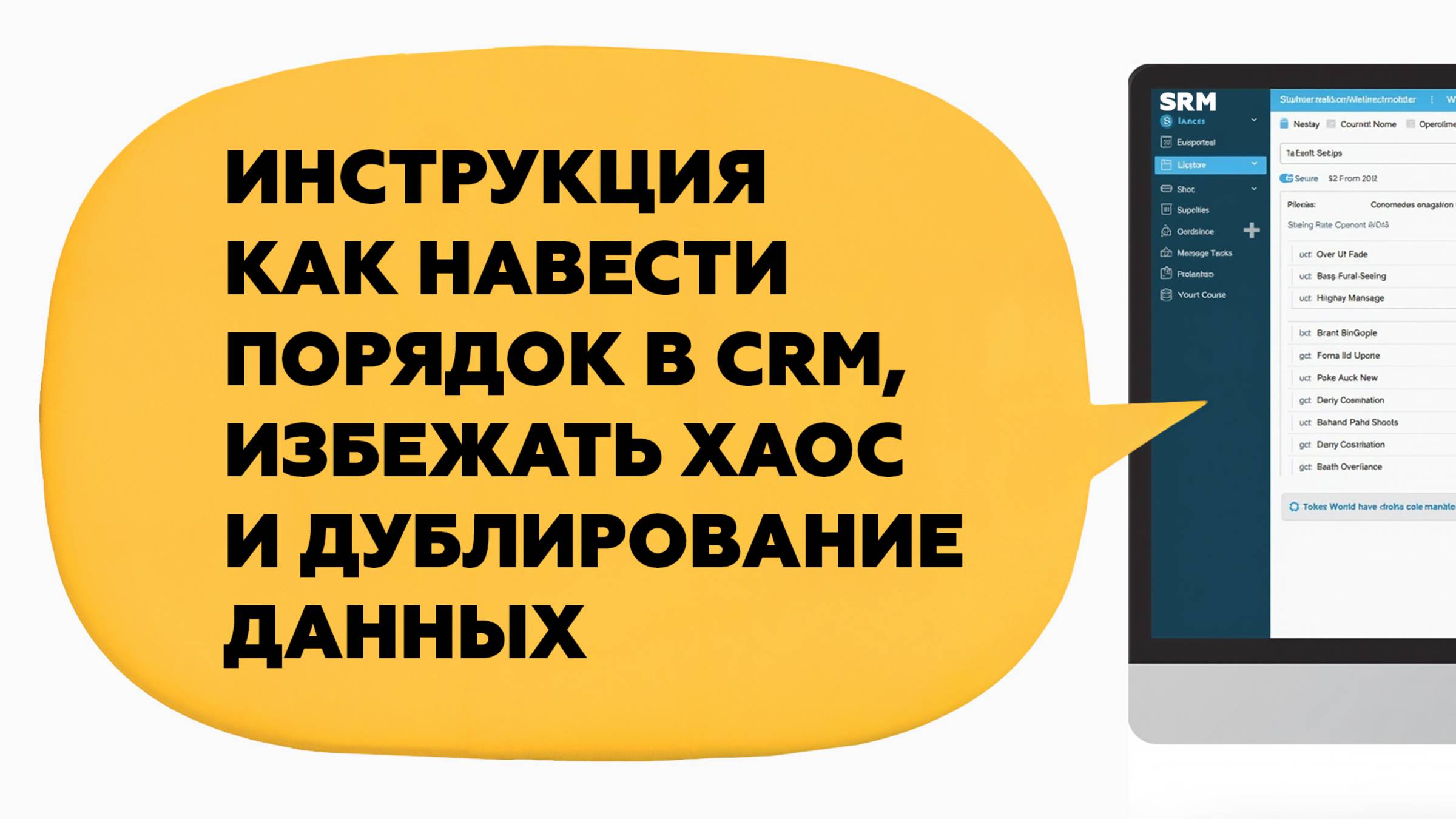 Инструкция как работать в SRM, навести порядок и избежать хаос