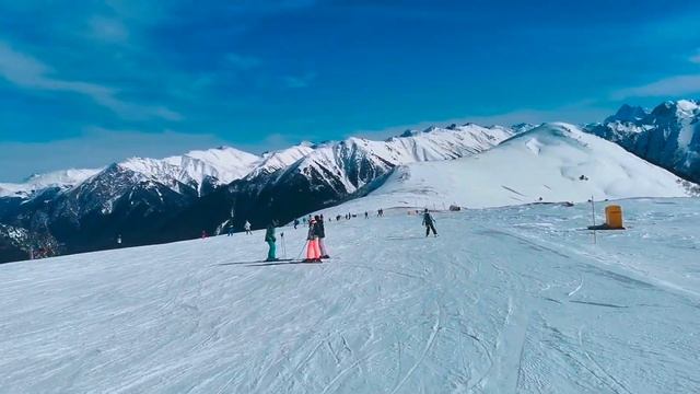 архыз Северный склон зелёная трасса. (1)