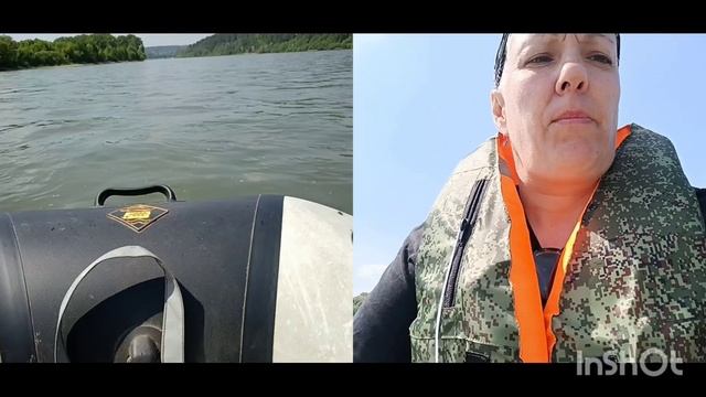 Первый выезд по Томи на моторке