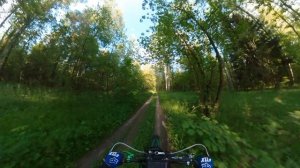 прохват через лес до асфальта на эндуро