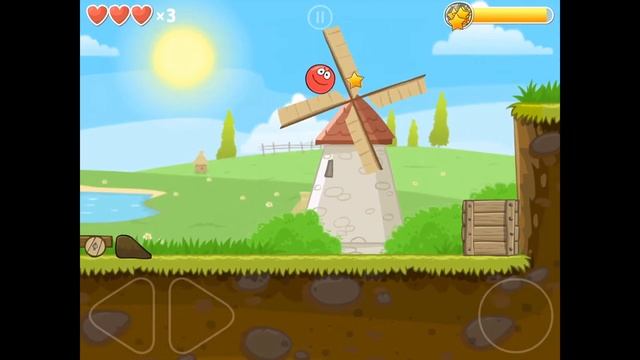Crazy Red Ball 4 Зеленые Холмы [Green Hills] Безумное прохождение уровней 1-15 Все звезды