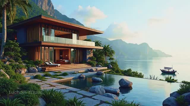 Modern Beach House Vibes  Chrome Reflections