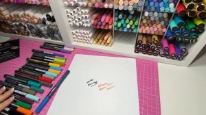 Первое видео. Мини-обзор на акриловые маркеры tooli-art