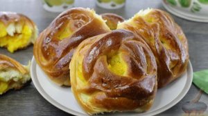 Получатся с первого раза! БУЛОЧКИ С АПЕЛЬСИНОВОЙ НАЧИНКОЙ