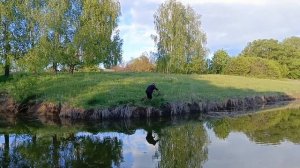 КОТОРЫБАЛКА!Ещё один вечер на пруду 😺🐟🐟🐟