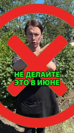 Не делайте это в июне, если хотите хороший урожай