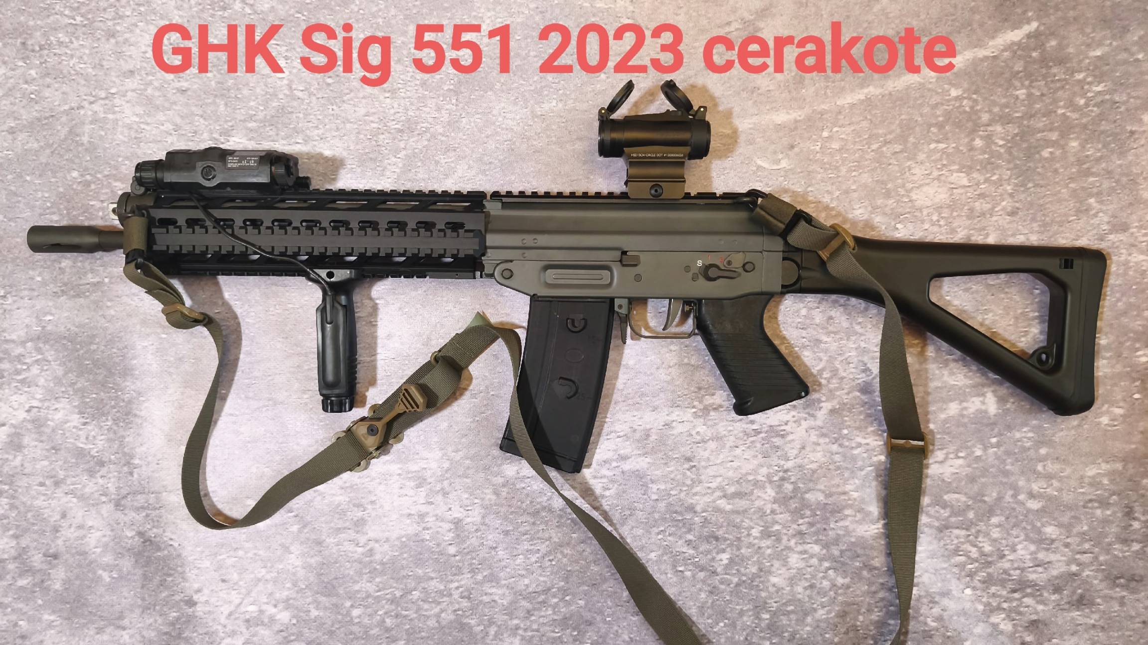 GHK SIG 551 GBBR 2023 CERAKOTE PART 1
