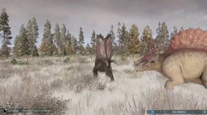 Синоцератопс против пентацератопса в jurassic world evolution 2
