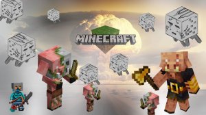 MineCraft бесплотные земли - портал в  нижний  мир и первые алмазы