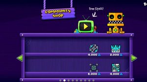 как открыть все магазины в Geometry Dash