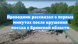 Проводник рассказал о первых минутах после крушения поезда в Брянской области
