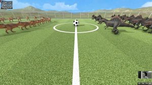 Тираннозавр & Спинозавр в игре Beast Battle Simulator clip 1