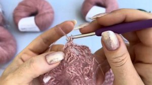 ХИТ ОСЕНИ: воздушный джемпер из мохера с пайетками!!!  Amazing crochet sweater!