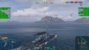 Линкор VERMONT 293К Урона! Мир кораблей World of Warships