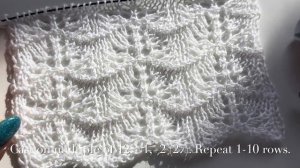 КРАСИВЕЙШИЙ АЖУР, который вы искали!  SUPER EASY LACE KNITTING PATTERN