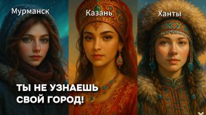 Нейросеть превратила 103 города России в людей!