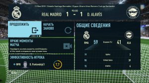 ФИФА 23 ОБЗОР МАТЧА РЕАЛ МАДРИД АЛАВЕС 1:1