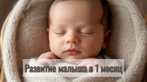 Что должен уметь ребенок в 1 месяц