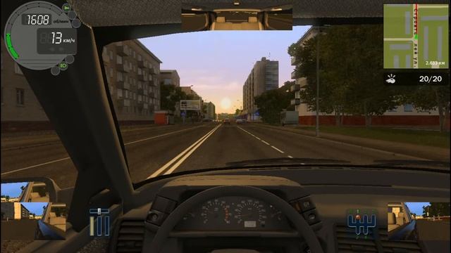 Учусь на права.Курсант Автошколы))) - City Car Driving смотреть онлайн