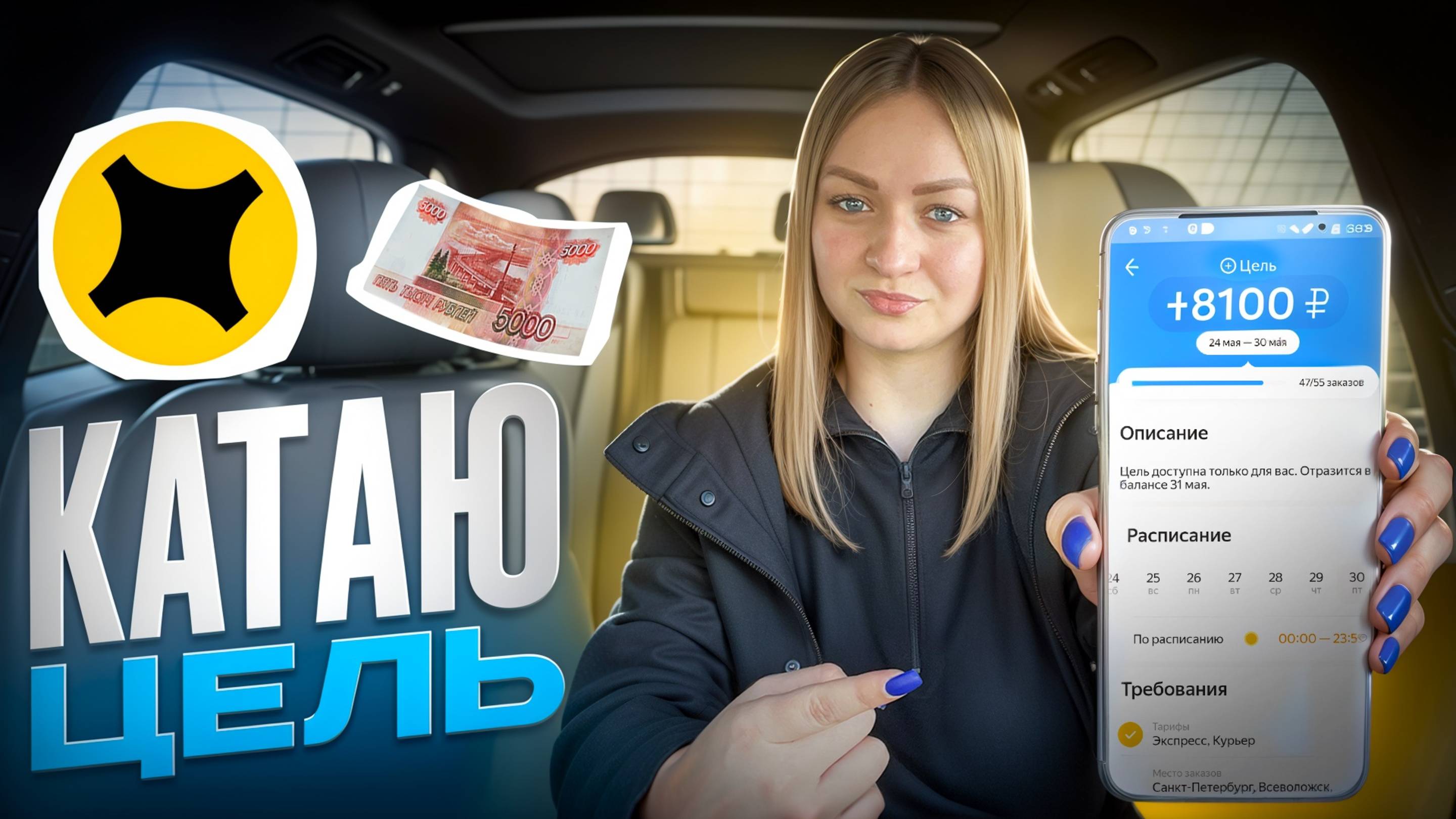 КАТАЮ ЦЕЛЬ НА 55 ВРУЧЕНИЙ В ЯНДЕКС ПРО ДОСТАВКА/Ночной Санкт-Петербург/Работа курьером на своем авто