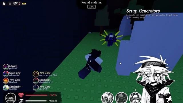 хардкорное прохождение Forsaken ROBLOX