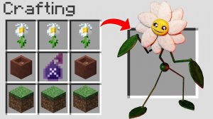 Как скрафтить ЦВЕТОК ДЕЙЗИ в майнкрафт ? Секретный крафт DAISY POPPY PLAYTIME CHAPTER 3 MINECRAFT