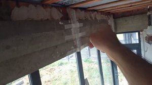 Перемычка над панорамным окном. Как штукатурить и как