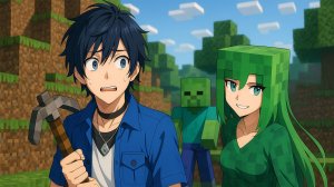 ВИТУБЕР ИГРАЕТ В Minecraft  с ЧАТОМ 2 ЧАСТЬ