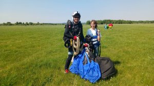 Лера, 13 лет и парашют в Тандеме 01.06.2025 г.💥💯💢😍👌👍