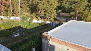 Монтаж кровли из ПВХ мембраны EcoPlast 1.5 мм на коттедже в ?