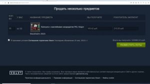 Оптовая продажа предметов в STEAM без расширений и софта