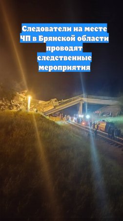 Следователи на месте ЧП в Брянской области проводят следственные мероприятия