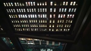 Open Window New York City Soundscape at Night (Midtown Manhattan City Sounds) 4k