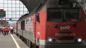 В Москве встретили резервный поезд, который привез пассажиров сошедшего с рельсов состава