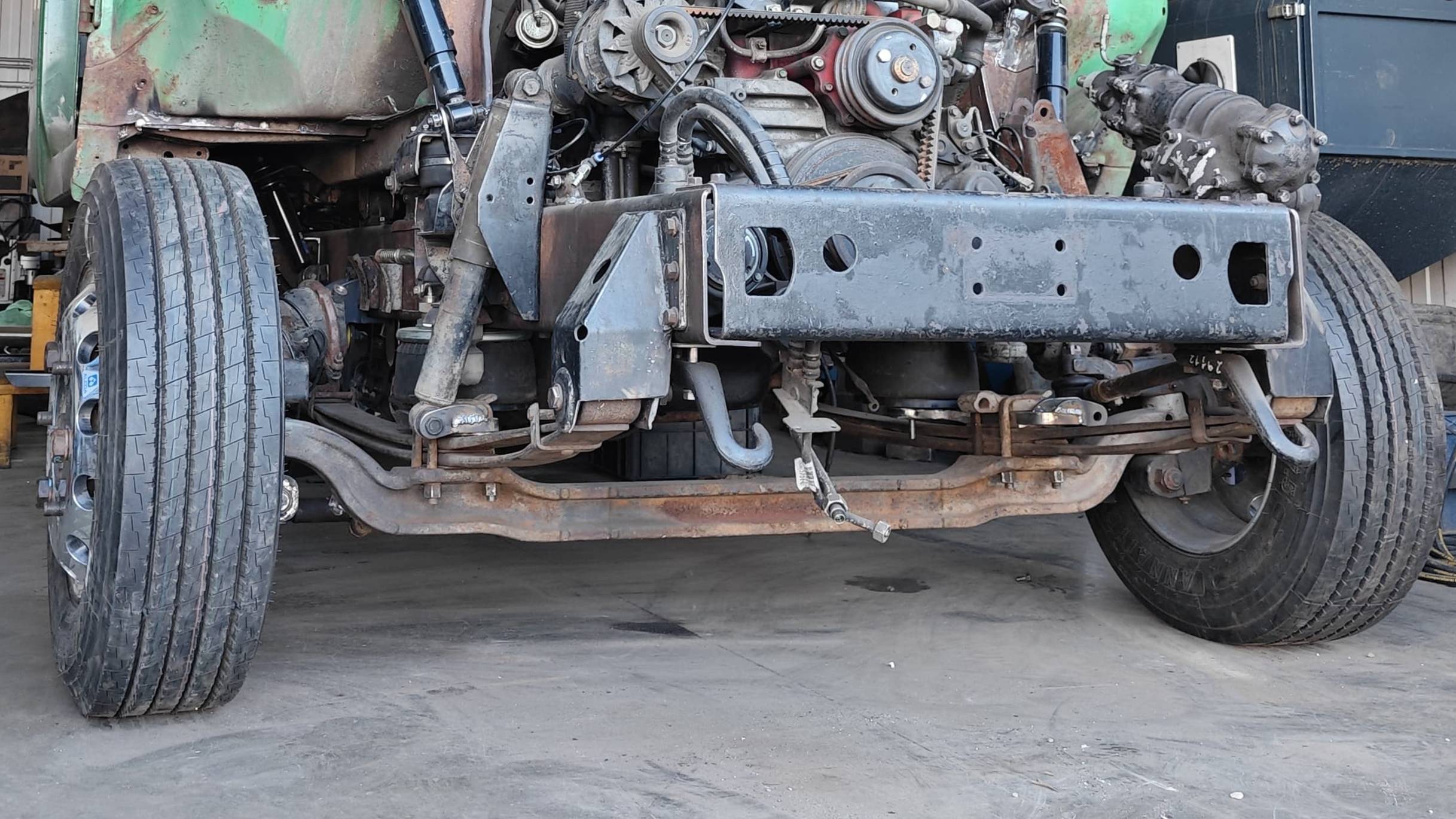 Передняя пневмо подвеска, крепление амортизаторов ЗИЛ Бычок смотреть онлайн