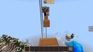 Я прохожу с Мишати паркур в Crafting and Building.